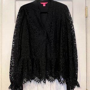 Lilly Pulitzer Jacelynne Lace Top - Perfect for the Holidays